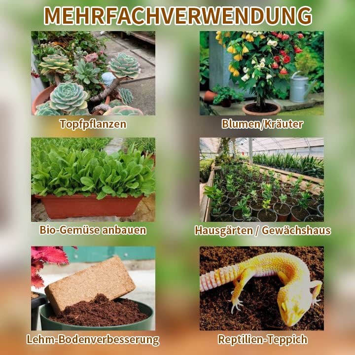 🔥🔥HEUTIGES SONDERANGEBOT⏰ Organische Kokosnussschalen für Pflanzen🥥🌱