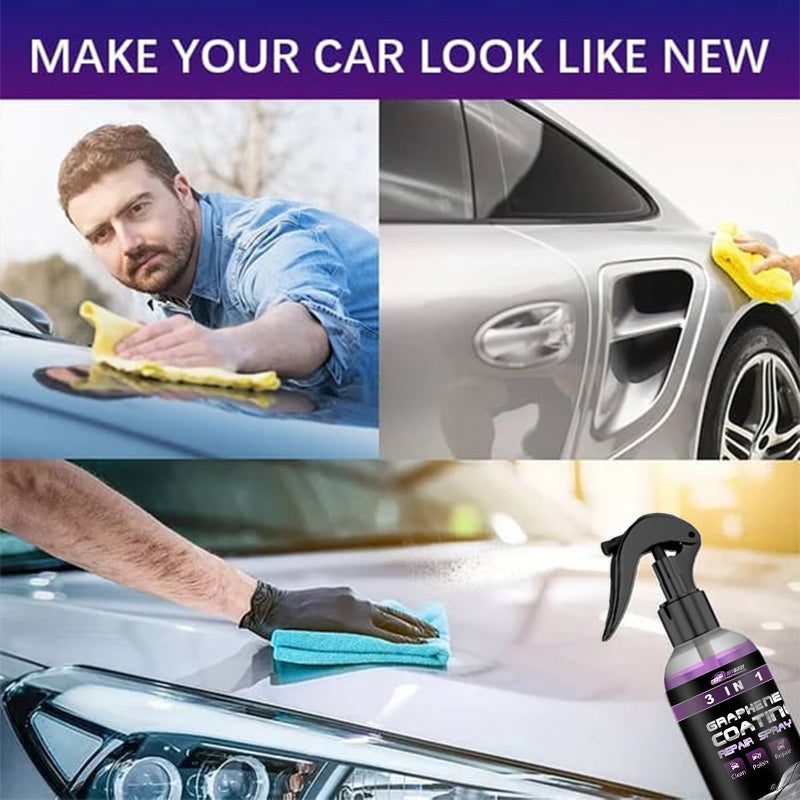 🔥3-IN-1 Hoher Schutz Schnelles Auto-Beschichtung Spray🔥