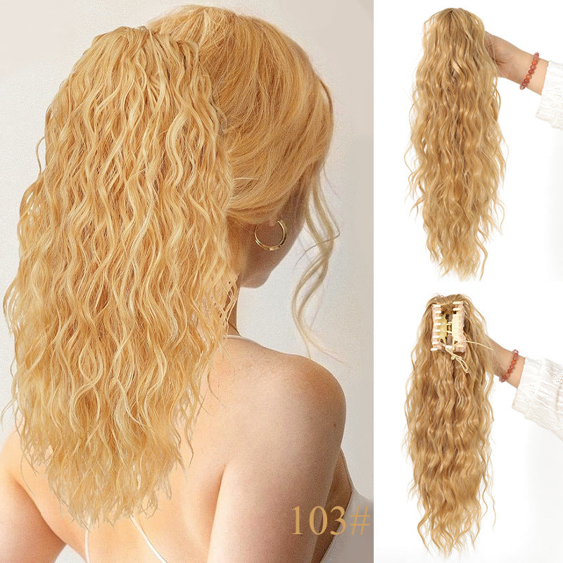 đ LETZTER TAG DER AKTION - 50 % RABATT đ18 Zoll lockige, gewellte Frizz-HaarverlĂ€ngerung mit Pferdeschwanz