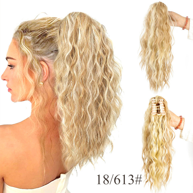 đ LETZTER TAG DER AKTION - 50 % RABATT đ18 Zoll lockige, gewellte Frizz-HaarverlĂ€ngerung mit Pferdeschwanz