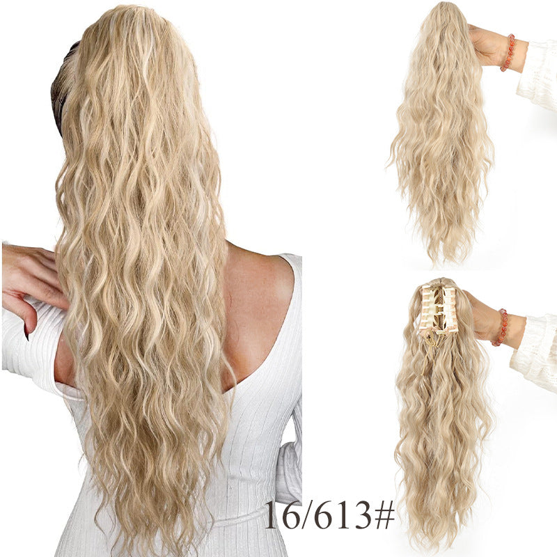 đ LETZTER TAG DER AKTION - 50 % RABATT đ18 Zoll lockige, gewellte Frizz-HaarverlĂ€ngerung mit Pferdeschwanz