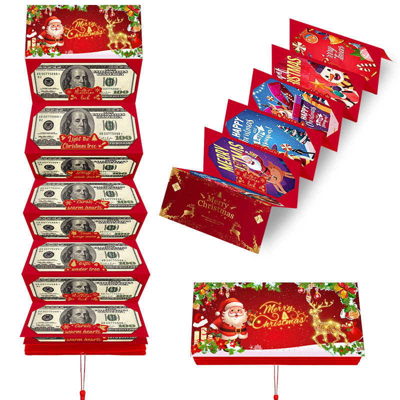 💥1 kaufen, 2 gratis dazu (3 Stück)💴🎅Weihnachts-Geldgeschenk-Umschlag