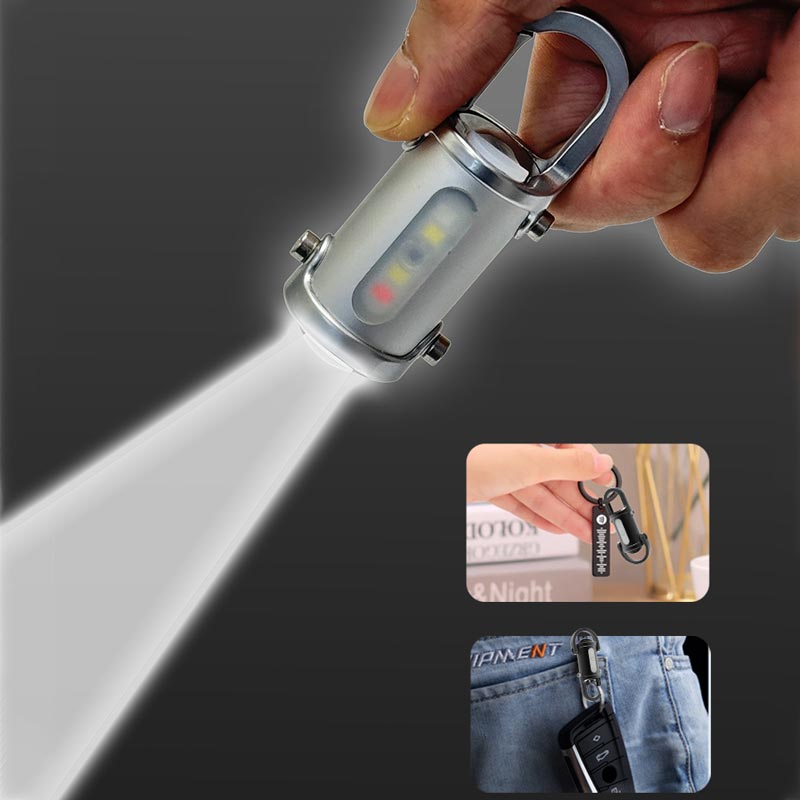 🔥2025 Heißer Verkauf🔥1200LM Superhelle Mini-Schlüsselanhänger-Taschenlampe Wasserdicht