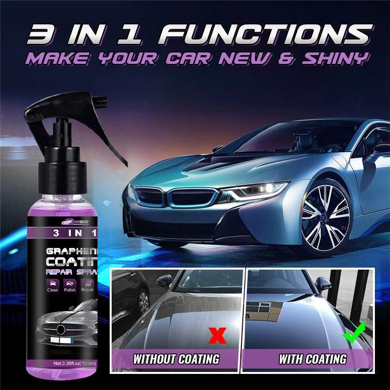 🔥3-IN-1 Hoher Schutz Schnelles Auto-Beschichtung Spray🔥