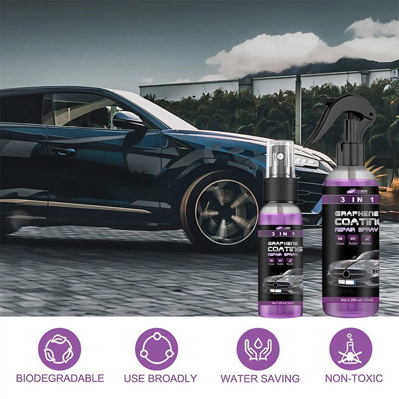 🔥3-IN-1 Hoher Schutz Schnelles Auto-Beschichtung Spray🔥
