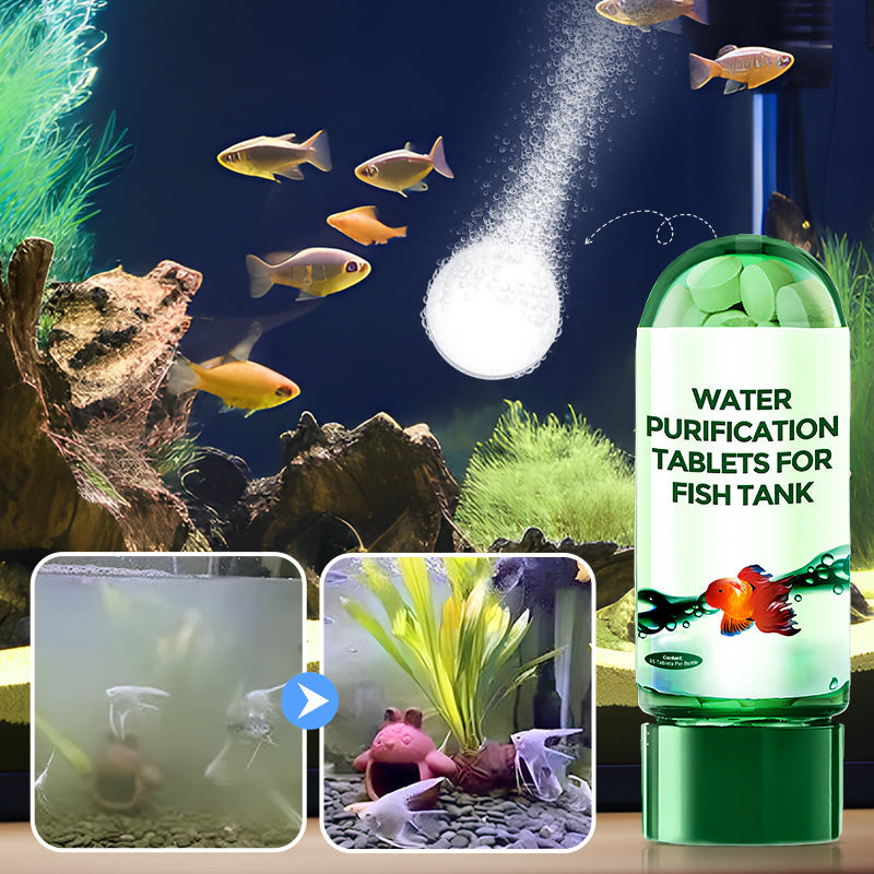 🌿Leistungsstarke Tablette zur Reinigung von Aquarienwasser