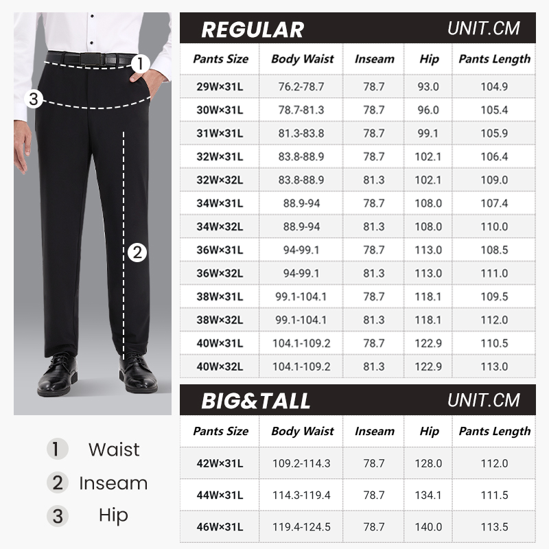 👑Fliwos® Elastische Anzughose ohne Bügeln für Herren