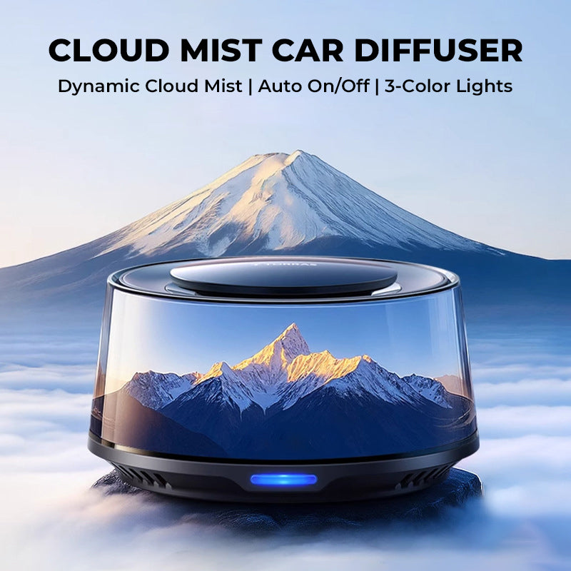 ☁️2025 Cloud Mist Auto-Diffusor – 🚗Automatische Ein-/Ausschaltung mit 30-Tage-USB-C-Akku und 1 Nachfüllpackung = 1 Jahr Frische
