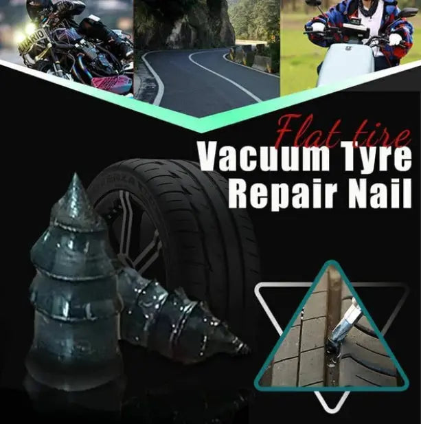🔧 Vakuum Reifen Reparatur-Nagel – Schnelle Hilfe bei Platten! Kein Demontieren, kein Luftverlust, für Auto/Motorrad/LKW