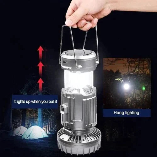 🔥Sommer-Hot-Sale - 45% Rabatt🔥Tragbare LED-Camping-Laterne mit Ventilator💡