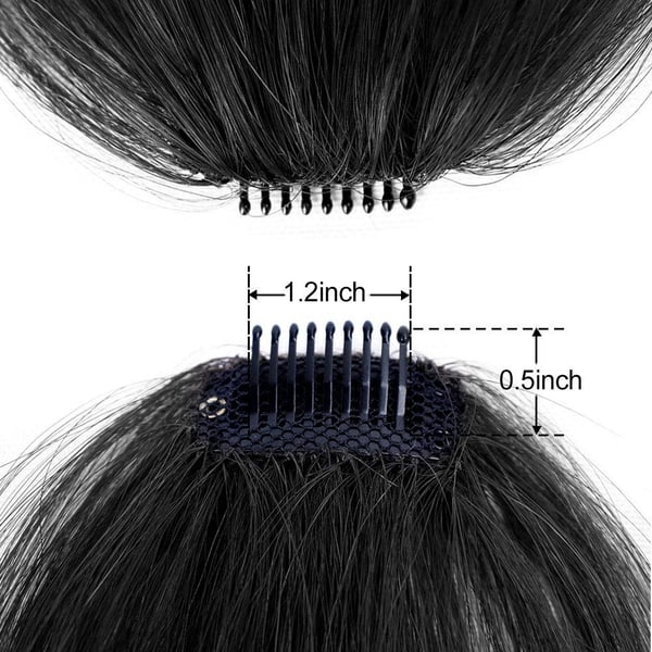 🎀Air Bangs Frauen mehrfarbige Perücke Stück