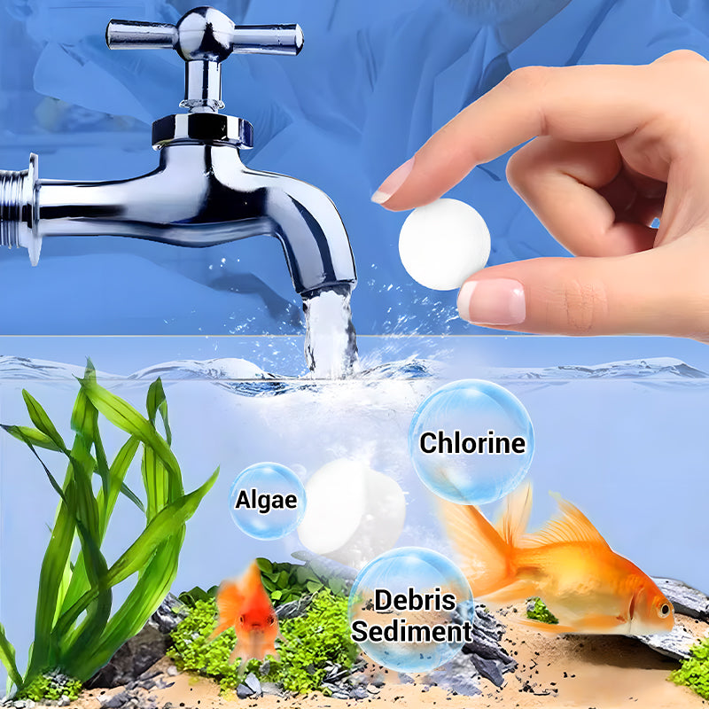 🌿Leistungsstarke Tablette zur Reinigung von Aquarienwasser