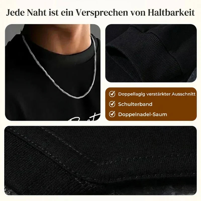 Herren Urban Style Loose Fit T-Shirt – Premium Baumwollmix, Lässiger Oversize-Schnitt & Grafikdruck