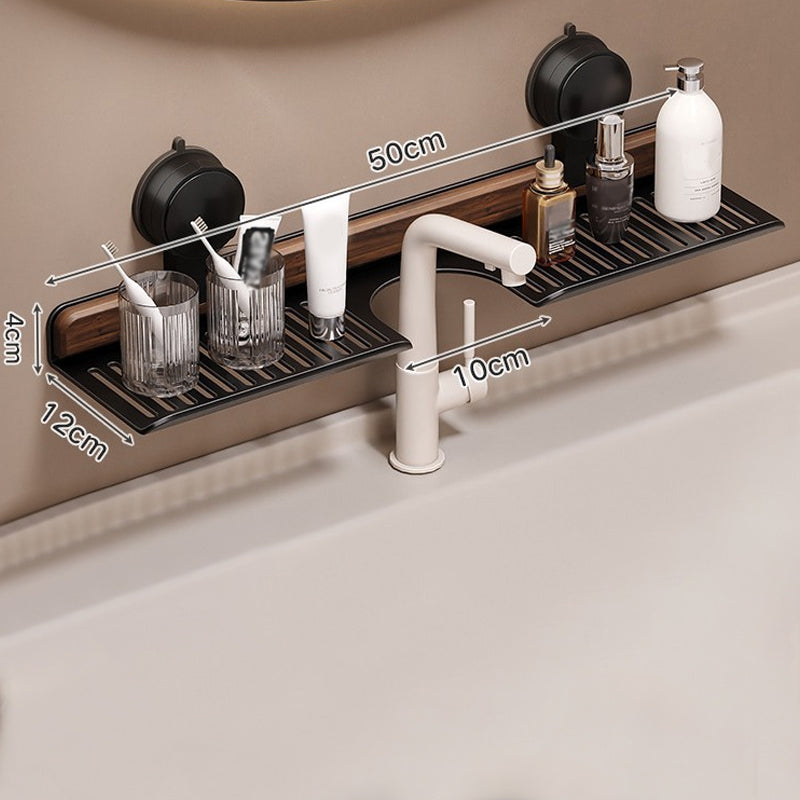 ✨2025 Neues Design🌸Walnuss-Saugnapf-Badezimmerregal