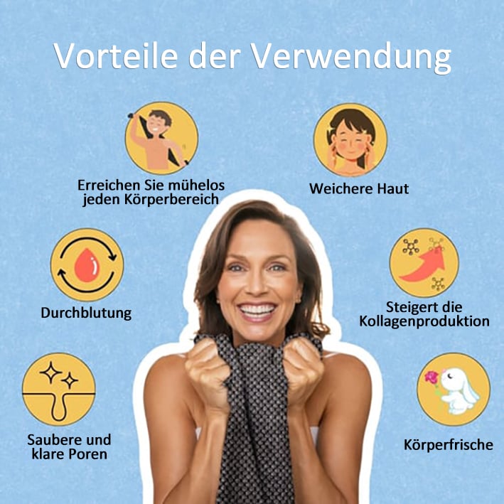 🔥Heißer Verkauf 50% Rabatt🌸1 KAUFEN UND 2 GRATIS ERHALTEN🧼Peeling-Duschtuch mit antibakterieller Wirkung🚿