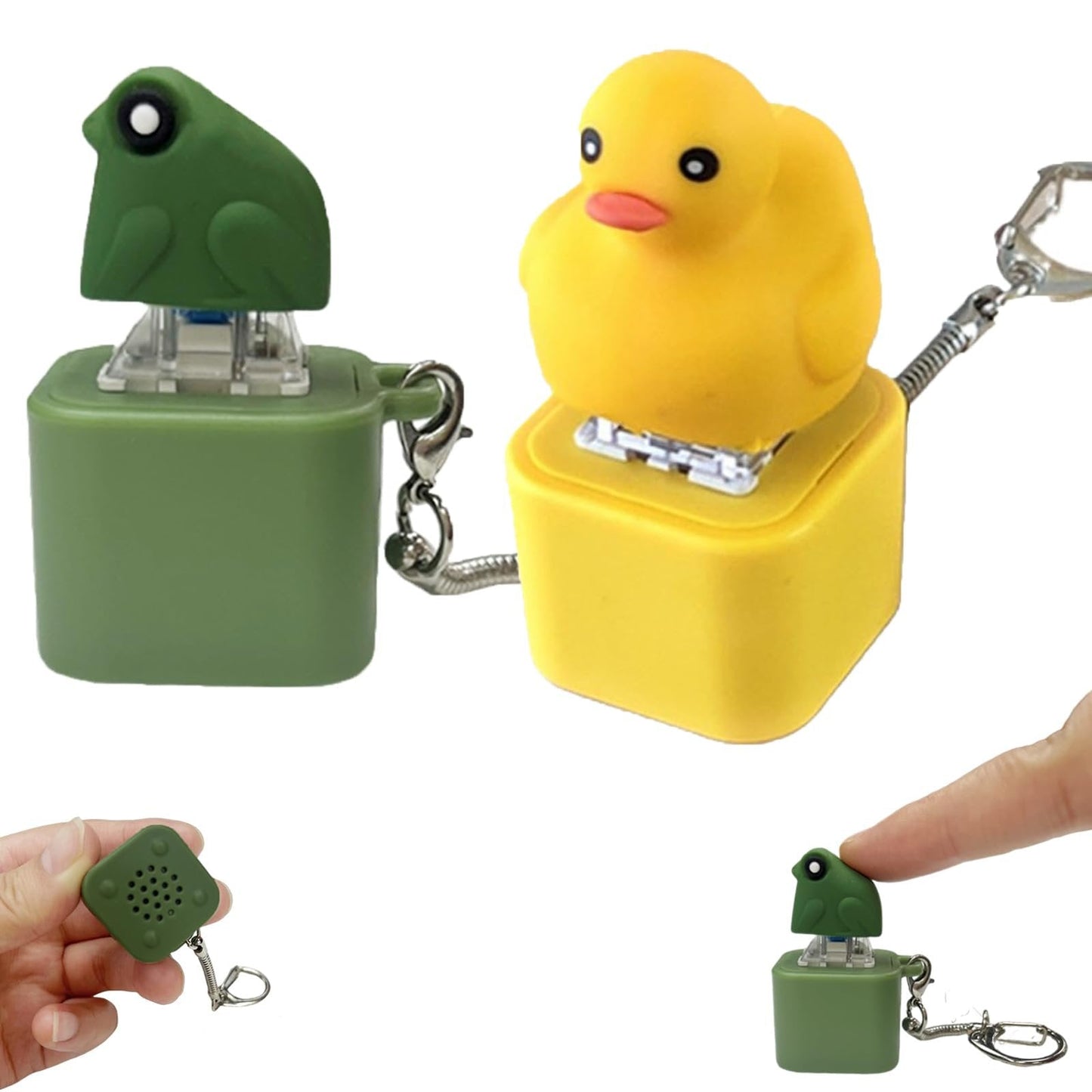 đ„HEIĂER SCHNĂPPCHEN- BIS ZU 50% RABATTđ„Froschquaken Fidget-Spielzeug - Wiederaufladbarer Froschquaken-SchlĂŒsselanhĂ€nger, Froschquaken-Stresslinderer mit bunten Lichtern, lustiges & tragbares Angstlinderungs-Spielzeug