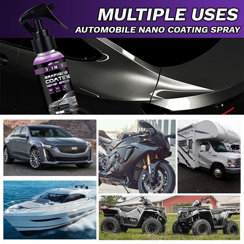 🔥3-IN-1 Hoher Schutz Schnelles Auto-Beschichtung Spray🔥