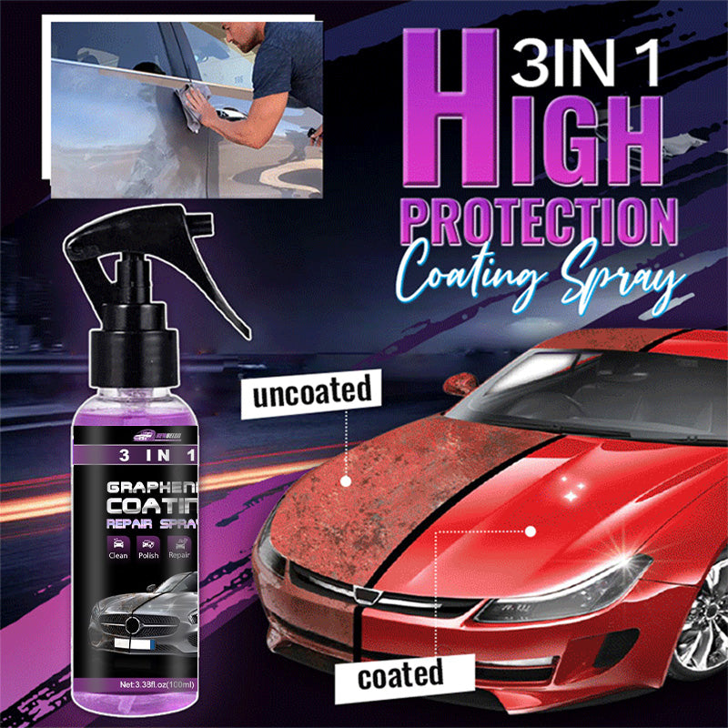 🔥3-IN-1 Hoher Schutz Schnelles Auto-Beschichtung Spray🔥