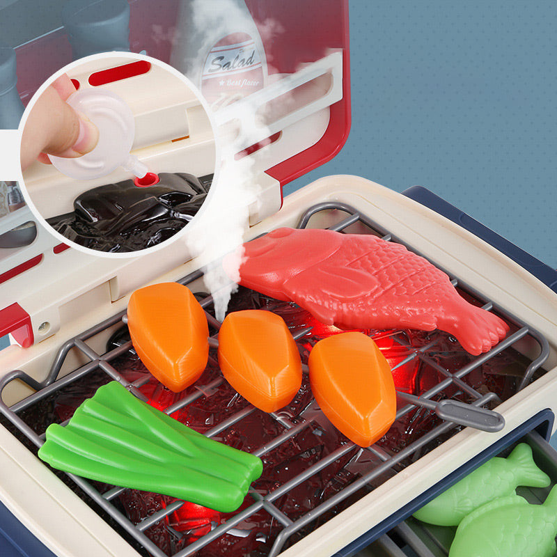 Kinder-Grillspiel-Set mit Rauch & Musik