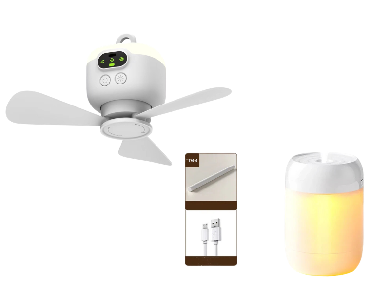 ⏰ Zeitlich begrenztes Angebot: 50 % Rabatt🌬️✨Wiederaufladbarer Deckenventilator mit LED-Beleuchtung