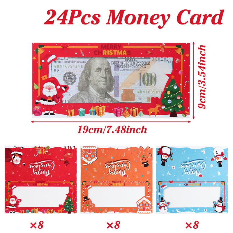 💥1 kaufen, 2 gratis dazu (3 Stück)💴🎅Weihnachts-Geldgeschenk-Umschlag