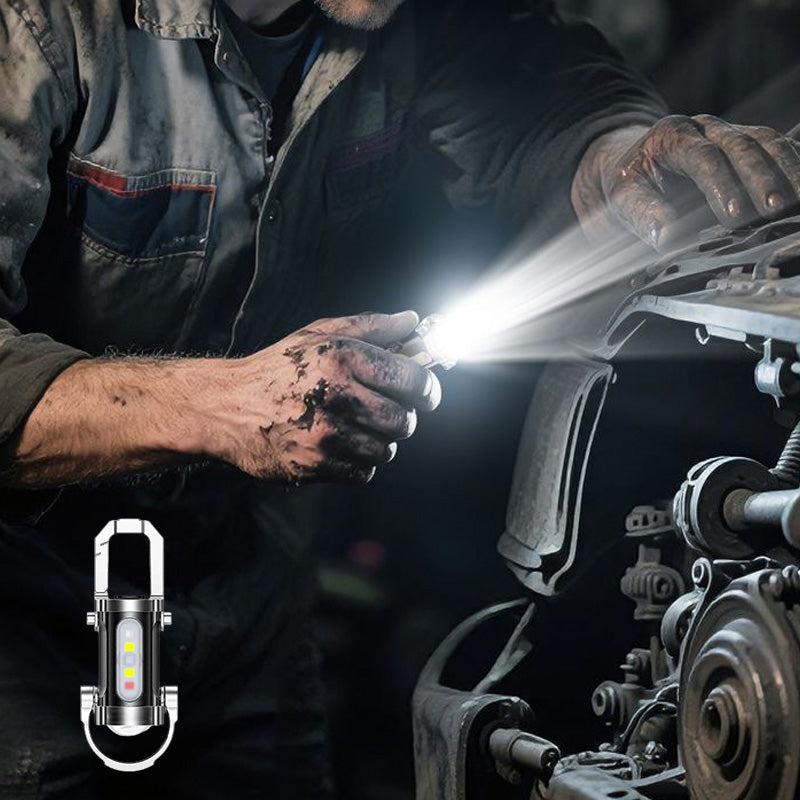 🔦 Wiederaufladbarer Schlüsselanhänger – 300 Lumen, USB-C Ladung & Stoßfestes Design für Sicherheit und EDC ⚡