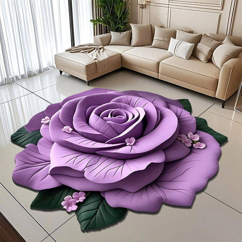 🔥2025 Heißer Verkauf🔥Floral Plüsch & Kieselgur Bodenmatte