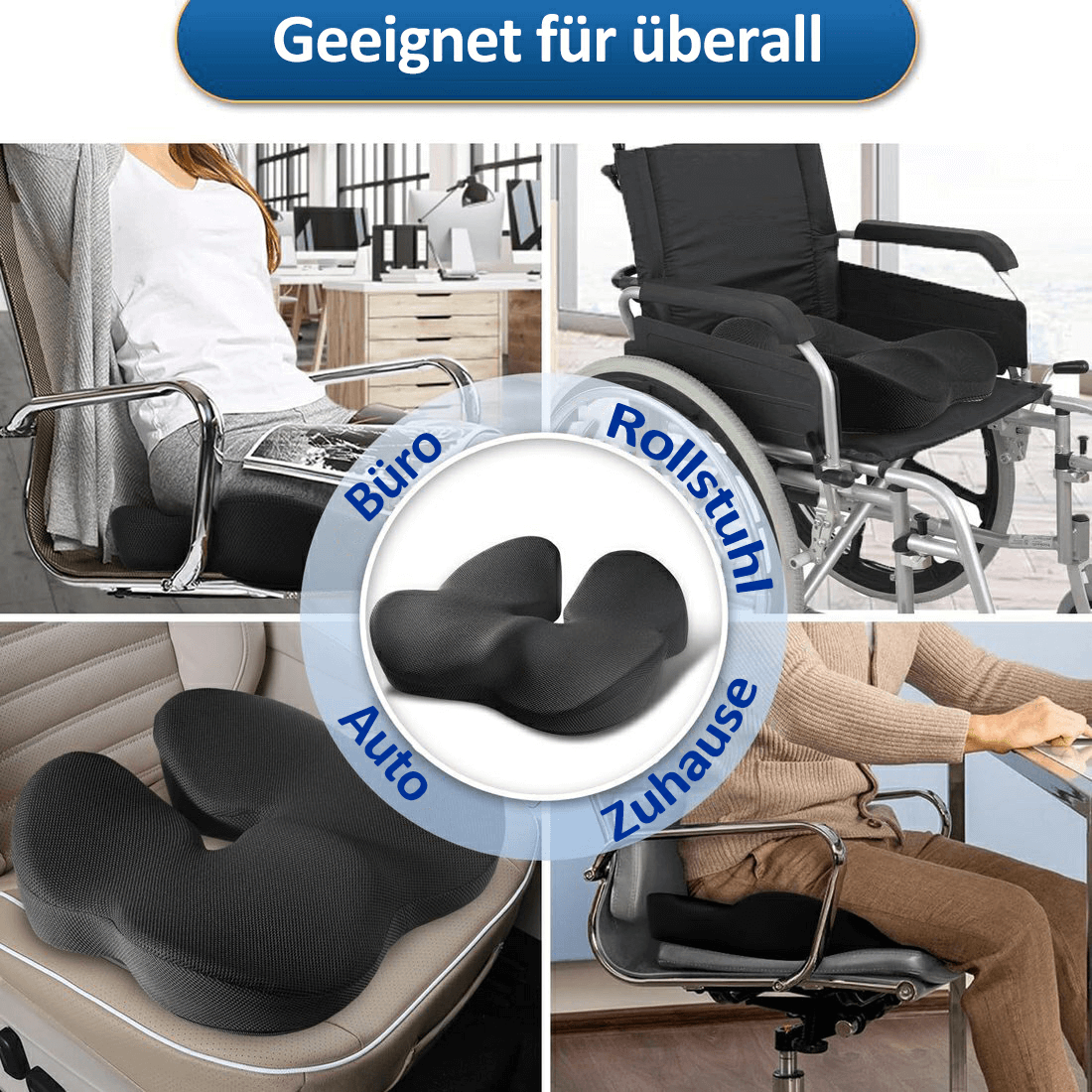 🎁LETZTER TAG 56% RABATT🔥Ergonomisches Sitzkissen aus Memory-Schaumstoff