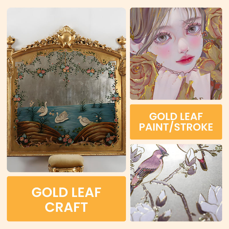 Blattgoldfarbe auf Wasserbasis für Kunst, Malerei, Kunsthandwerk