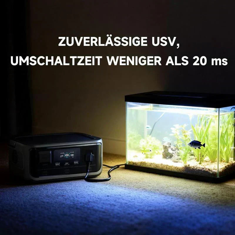 🔋 60% RABATT! ⚡ Tragbare Powerstation 256Wh LiFePO4 – 300W (Max 600W), <20ms USV – 100W USB-C, 3000 Zyklen – ideal für Camping, Reisen oder Notfälle 🏕️🔌✨