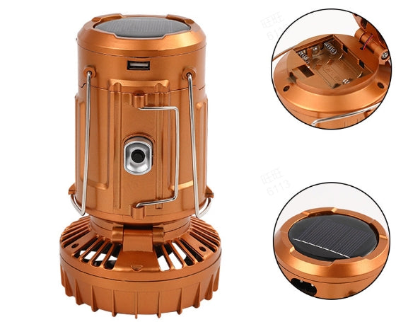 🔥Sommer-Hot-Sale - 45% Rabatt🔥Tragbare LED-Camping-Laterne mit Ventilator💡