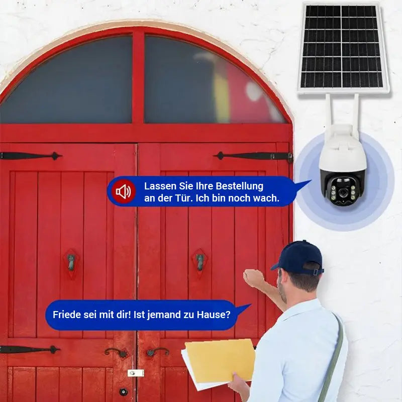 "4G/WIFI Solar Kamera 360°✨ Wetterfest mit Nachtsicht🔦Outdoor Kein WiFi nötig📶 APP Alarm bei Bewegung📱 2 Jahre Garantie✅"