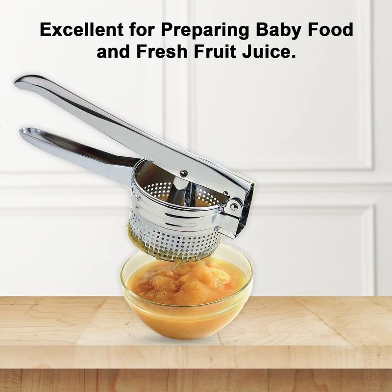 🔥 AEX Multifunktionale Edelstahl Kartoffel, Saft & Lebensmittelpresse