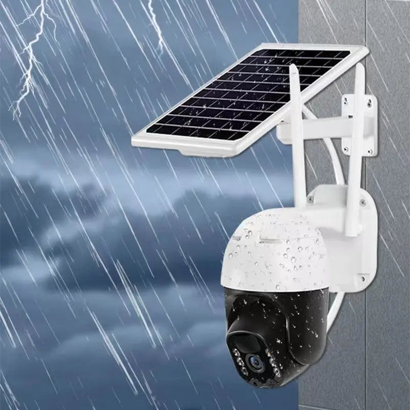 "4G/WIFI Solar Kamera 360°✨ Wetterfest mit Nachtsicht🔦Outdoor Kein WiFi nötig📶 APP Alarm bei Bewegung📱 2 Jahre Garantie✅"