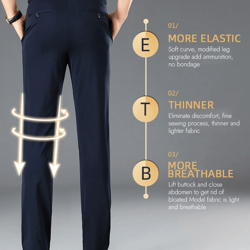 👑Fliwos® Elastische Anzughose ohne Bügeln für Herren