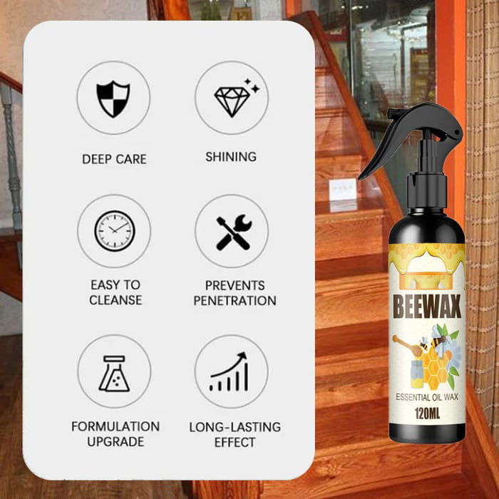 đŻâš 50% RABATT! NatĂŒrliches mikromolekularisiertes Bienenwachs-Spray â Hochglanz, Schutz & Hydrophobierung fĂŒr Holz, Leder & mehr đĄïž