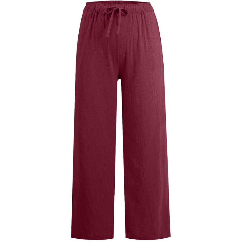 🔥👗LETZTER TAG – 50% OFF Bequeme Leinen-Baumwoll-Hosen für Damen, luftig & elegant ☀️🌿 Perfekt für Sommer, Homeoffice & Reisen – atmungsaktiv, weite Bein-Passform