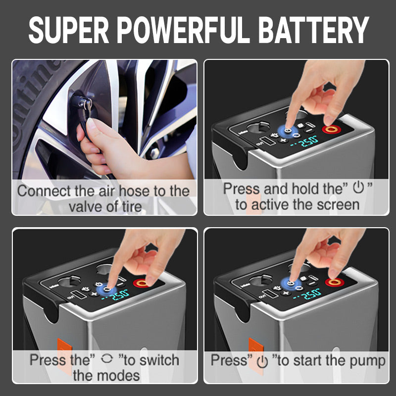 đMultifunktionaler Jump Starter mit Luftpumpe und GeblĂ€seđŻ