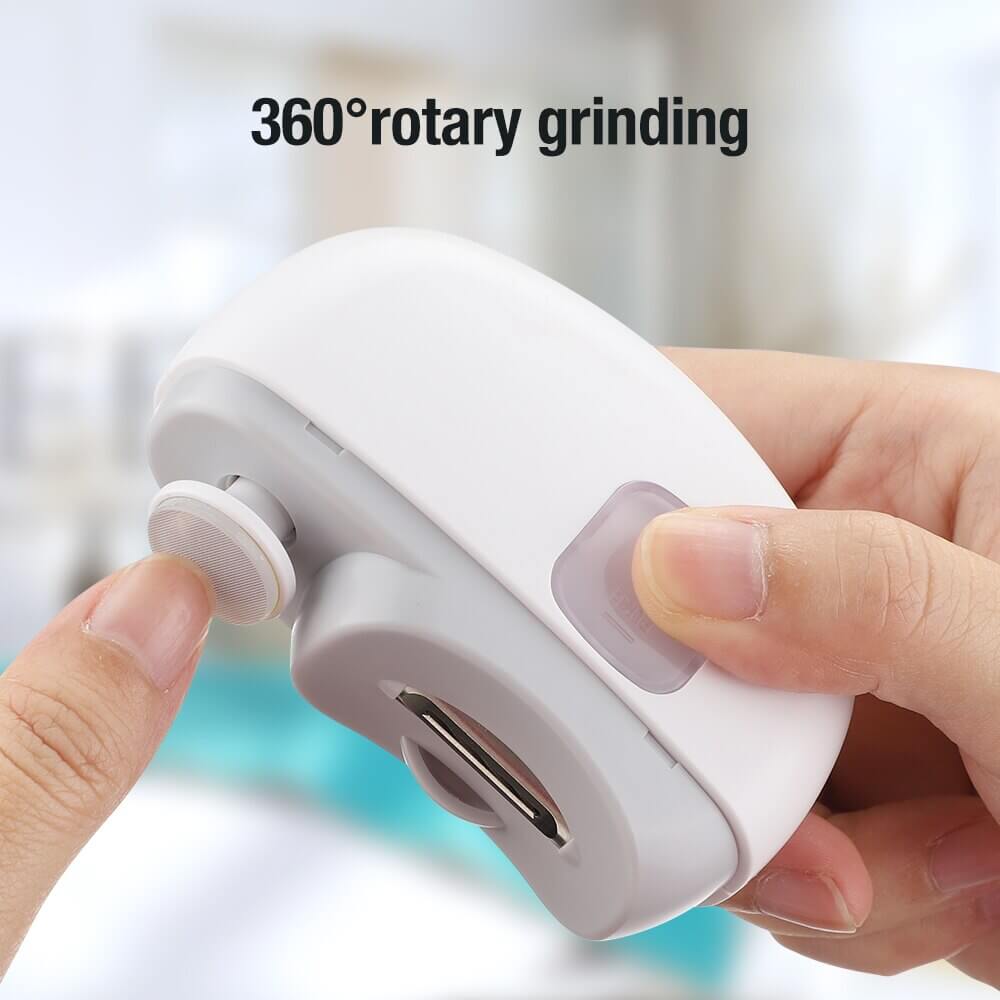 🎁 Perfekt für alle Altersgruppen👵👶3 in 1 Automatischer Elektrischer Nagelknipser mit Polieren【Sicher und bequem】