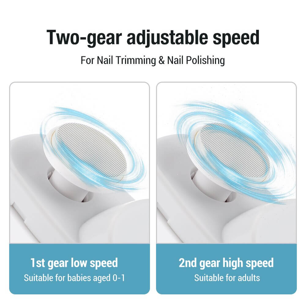 🎁 Perfekt für alle Altersgruppen👵👶3 in 1 Automatischer Elektrischer Nagelknipser mit Polieren【Sicher und bequem】