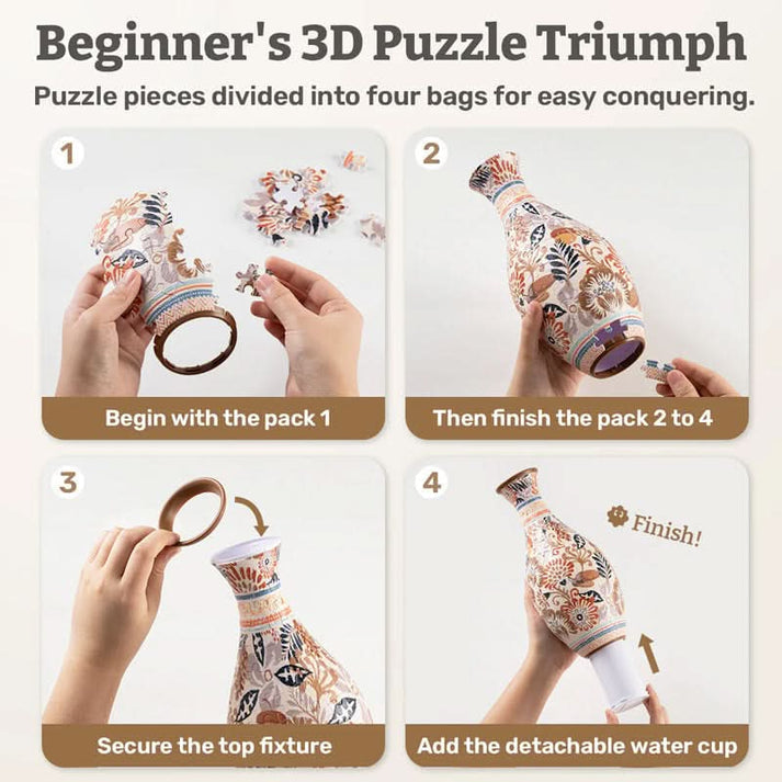 🎄Weihnachtsaktion-50% RABATT🎄3D-Kunst-Puzzle-Vase