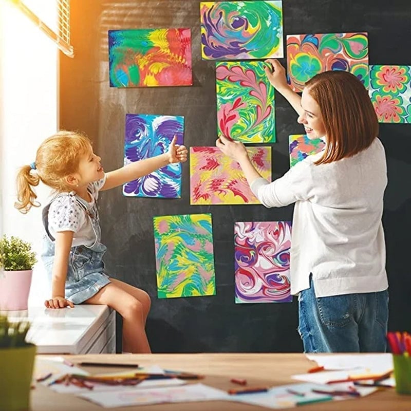 Bestes Geschenk für Kinder🎁Wasser-Marmorier-Mal-Kunst-Set