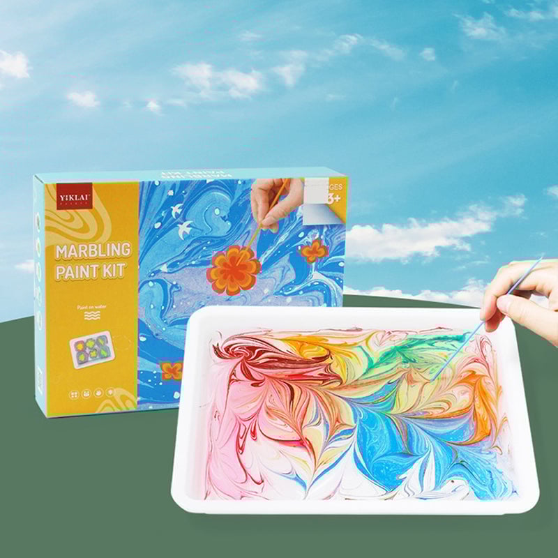 Bestes Geschenk für Kinder🎁Wasser-Marmorier-Mal-Kunst-Set