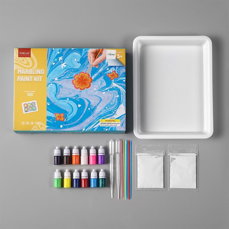 Bestes Geschenk für Kinder🎁Wasser-Marmorier-Mal-Kunst-Set