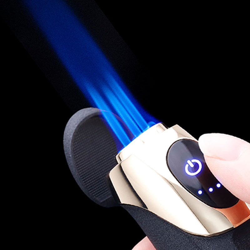 Touchscreen Wiederaufladbar Windproof Triple Jet Flame Feuerzeug
