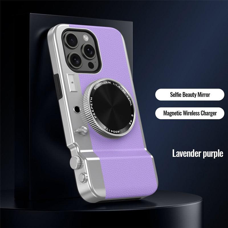 Vintage -Kamera -Telefonhülle für iPhone 11/12/13/14/15