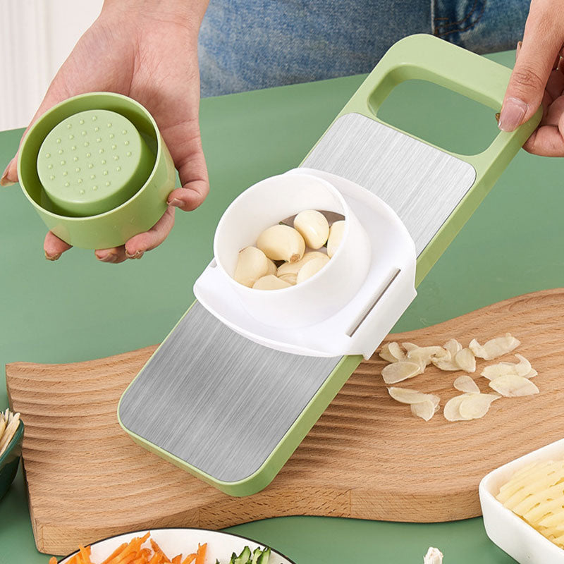 🔥Multifunktionaler 7-in-1 Küchenzerkleinerer aus Edelstahl mit Handschutz