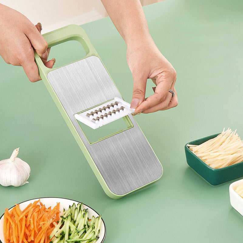 🔥Multifunktionaler 7-in-1 Küchenzerkleinerer aus Edelstahl mit Handschutz