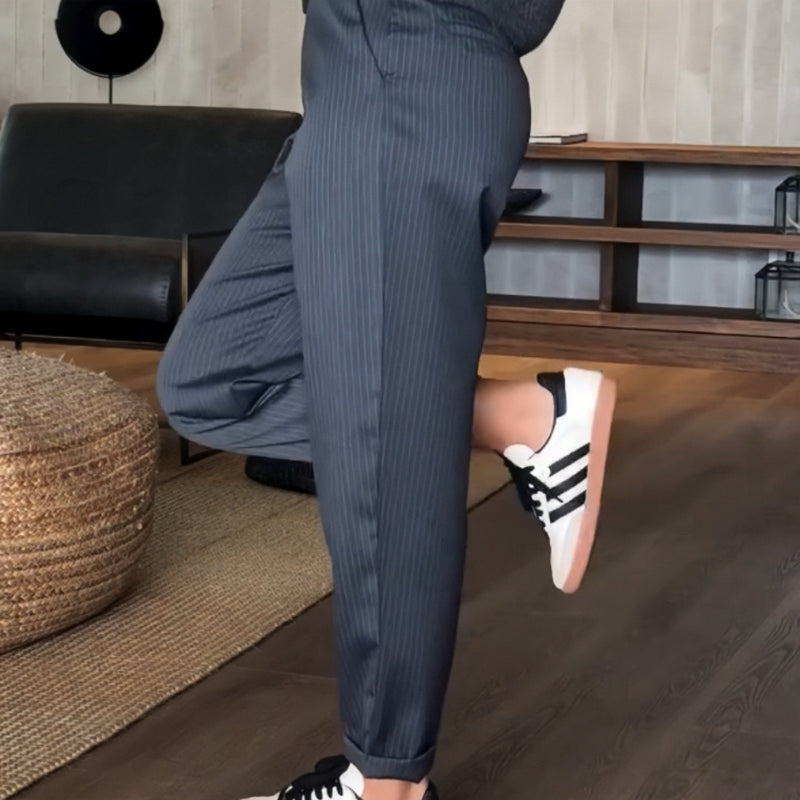 🔥Neuer Bestseller🔥Damen Hochtaillierte Casual Straight Blazer Hose