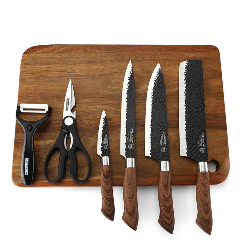 🔪Deutsches Profi-Kochmesserset – 6-teiliges Set aus rostfreiem Edelstahl ✨